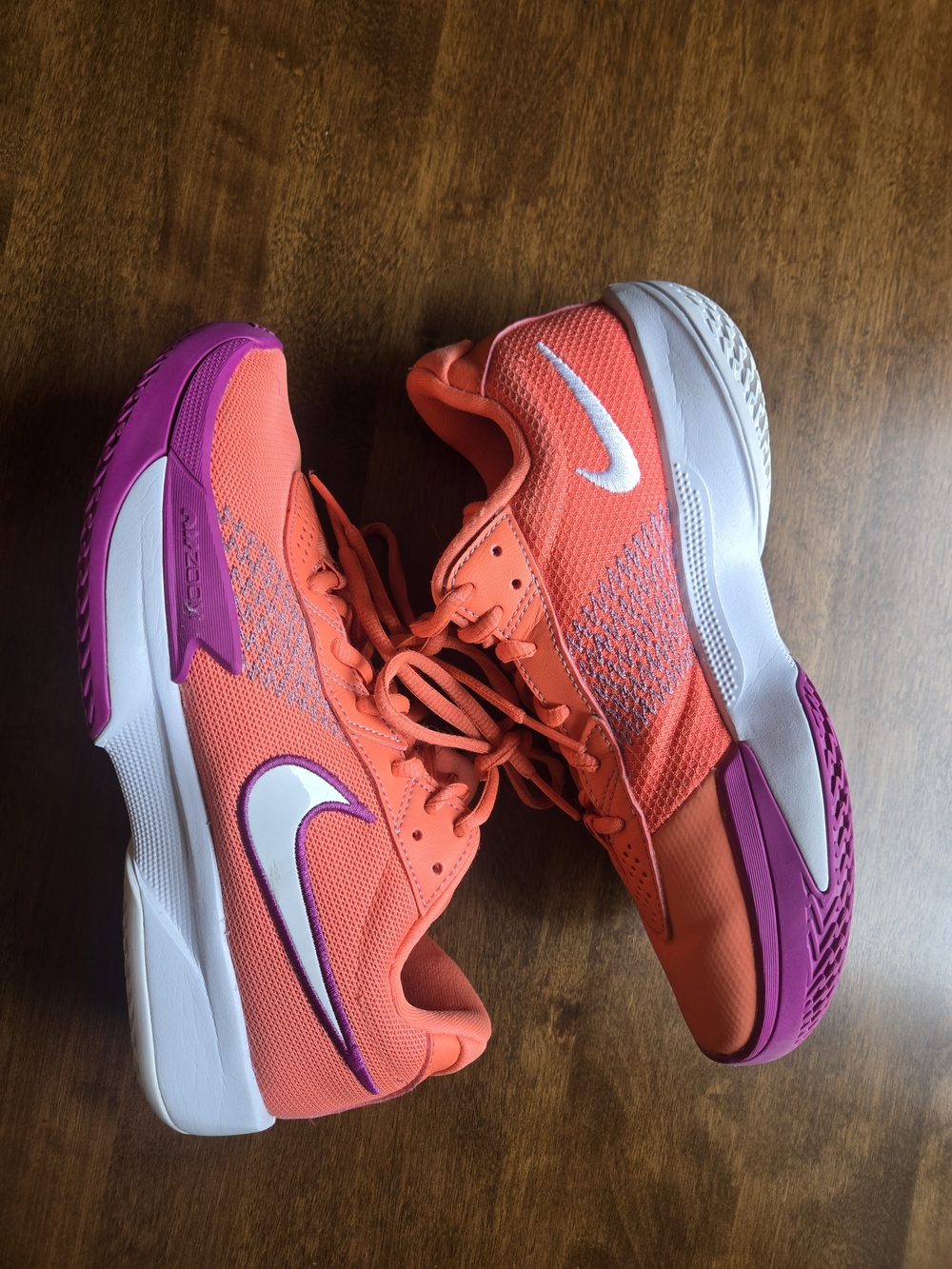 Nike Women’s Training Sneakers Coral Pink Purple Athletic Shoes Size 8.5